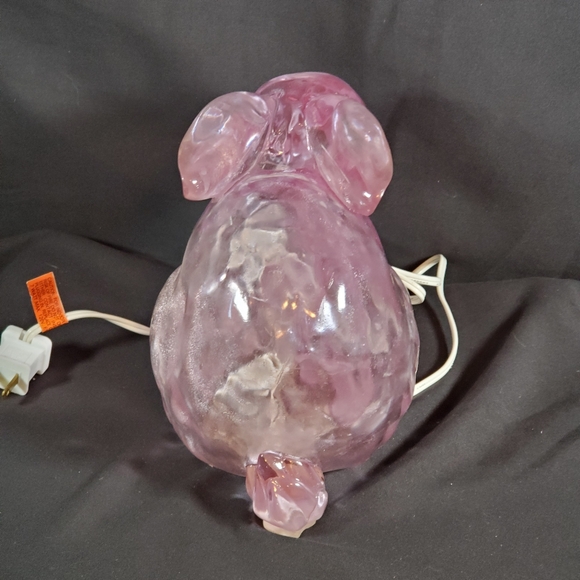 Pink Acrylic Bunny Lamp - Picture 4 of 7